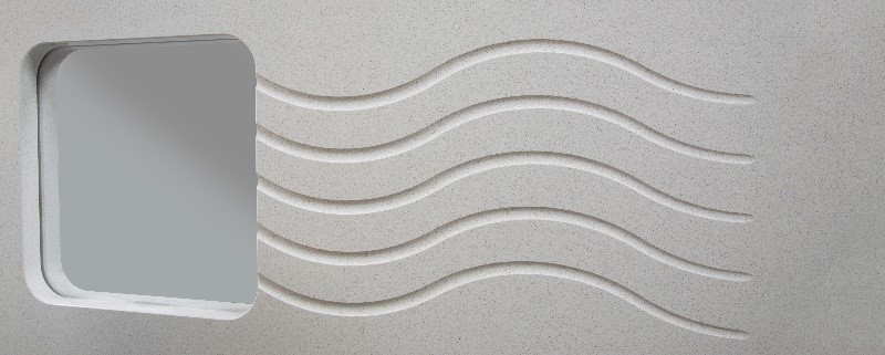 Wavy drainage groove
