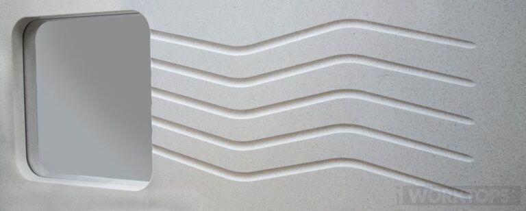 Kitchen worktop sink drainage