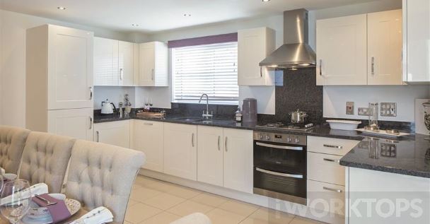 Kitchen worktop splashback
